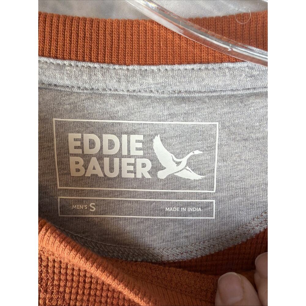 Eddie Bauer Mens Paprika Thermal Crew Neck Long Sleeve Size Small - Picture 3 of 7